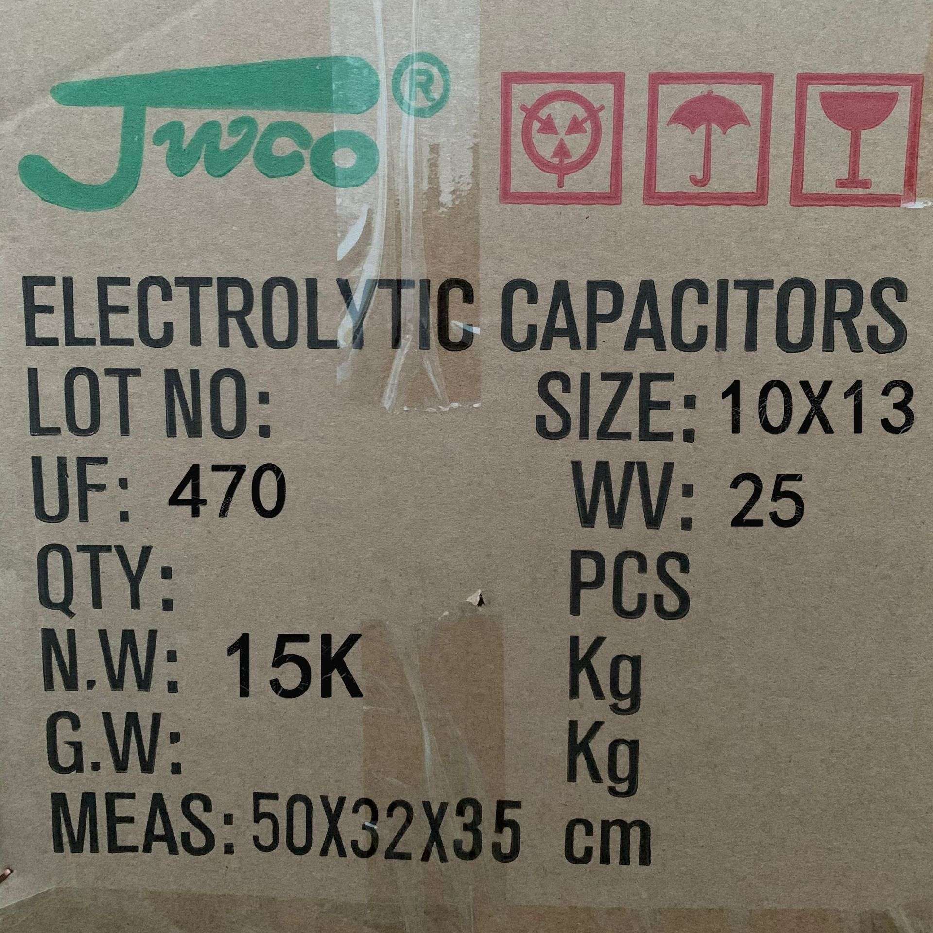 JWCO 470uf/25v 10*13 兴佳维诚 插件铝电解电容