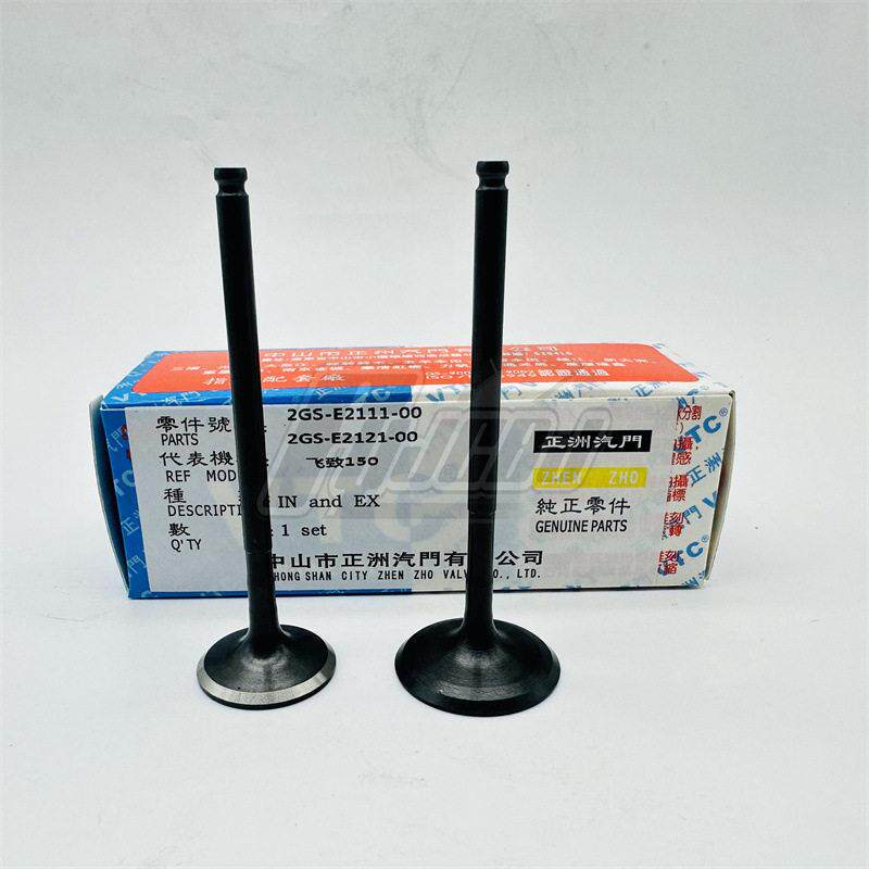 供应飞致天剑YBR150 YS150 JYM150-5-8进排气门组合正洲气门