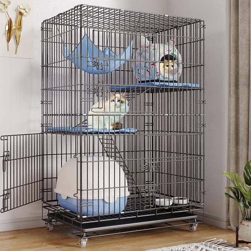 猫笼子家用室内超大自由空间猫别墅大型带厕所一体猫咪窝猫舍猫屋