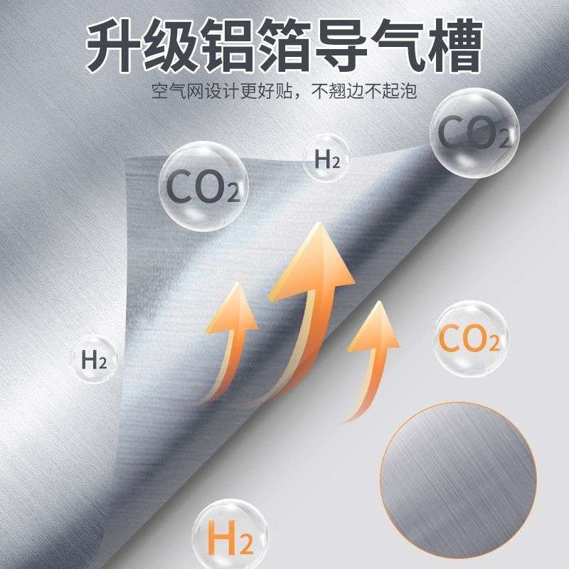 橱柜防水铝箔纸加厚厨房防油贴纸不防火耐高温专用自粘柜门翻新贴
