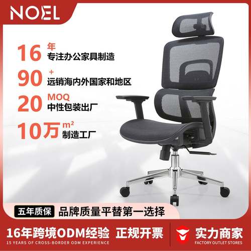 NOEL 人体工学椅办公椅家用电竞椅办公室椅子现代升降久坐电脑椅