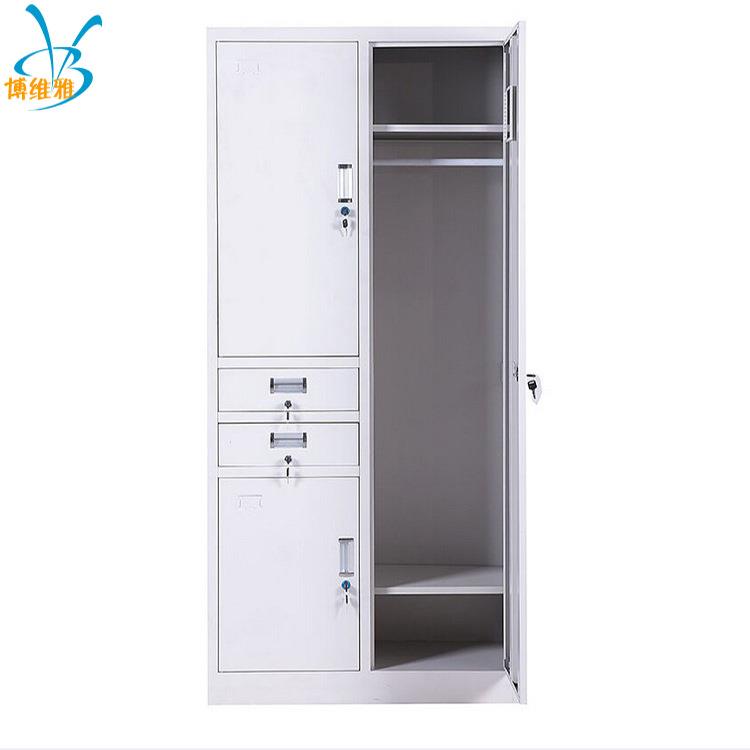 厂家铁皮文件柜 铁质卫生柜 铁皮储物柜带锁带抽屉 钢制员工柜
