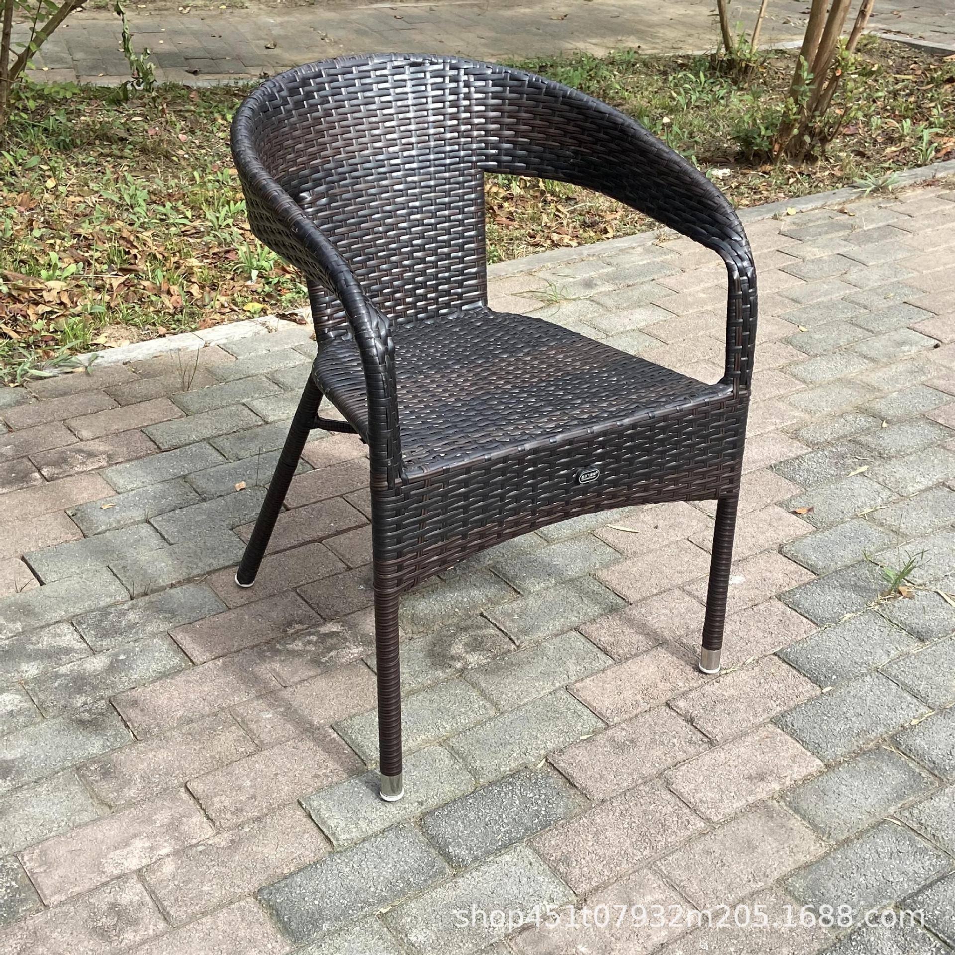 户外椅子休闲仿藤藤椅靠背椅阳台藤艺阳台休闲休闲椅