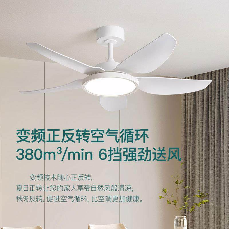 超薄护眼风扇灯现代简约家用餐厅客厅智能静音吊扇灯