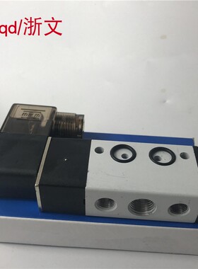 电磁阀4M210L-08 4M210-08L二位五通板式换向阀贴面碟阀气缸用