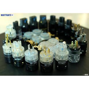 美国WATTGATE 新版 老款 电源插头插尾插座 有镀金 镀铑 镀银