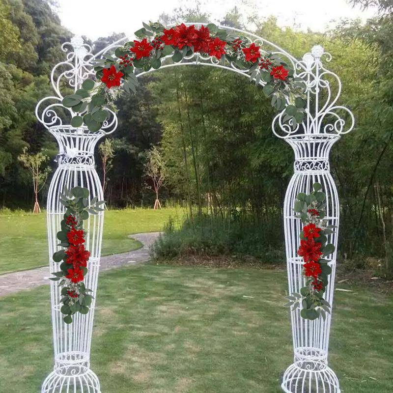 户外仿真装饰花迎宾拱门花指示牌水牌花圣诞主题桌面仿真桌旗桌花