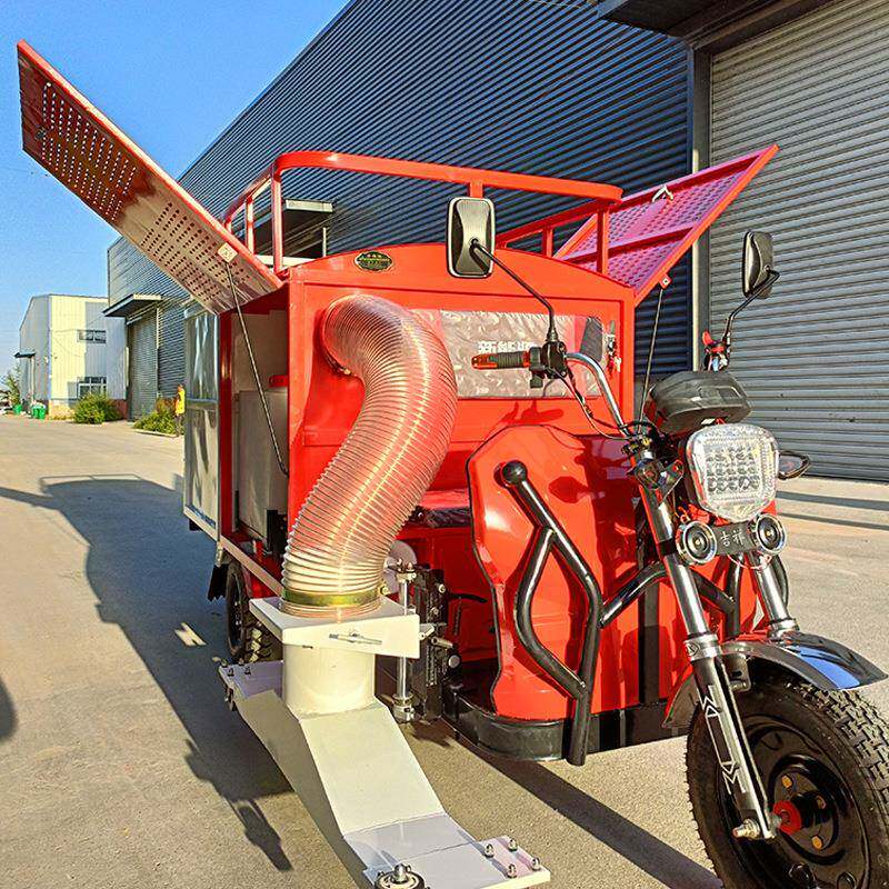 驾驶式三轮吸树叶车道路湿树叶吸叶机市政环卫电动树叶清扫收集车