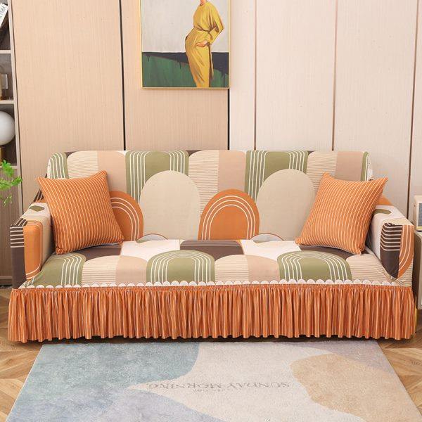 【AB版双拼】裙边沙发套全包全盖沙发罩弹力罩布艺沙发巾通用,居家布艺,沙发垫,淘宝优惠券,粉丝福利购,淘宝优惠卷