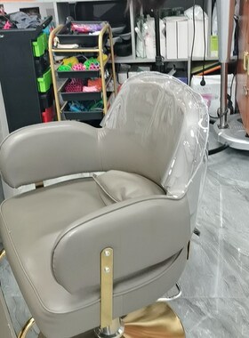 美发椅子透明靠背套理髲店椅子套罩美甲椅子套罩发廊套烫染椅保护