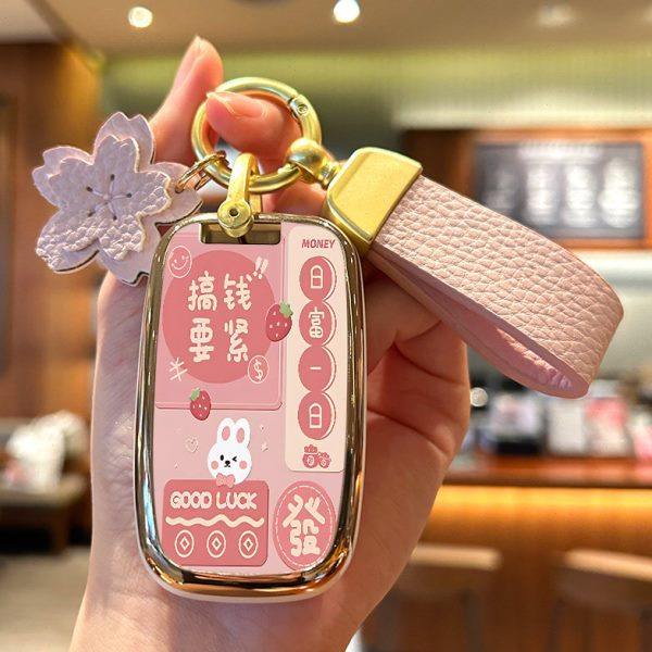 起亚K5钥匙套K2新智跑霸锐福瑞迪凯酷专用索兰托秀尔壳汽车包扣女