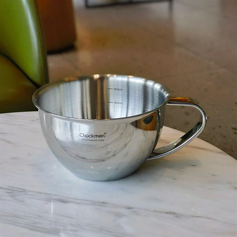厚重控必入!德系316不锈钢大肚早餐杯牛奶M打蛋碗量杯带手柄多用