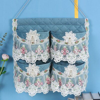 布艺收纳袋挂袋墙上小布袋墙壁卧室门后床头悬挂式置物神奇储物袋