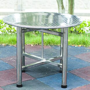 加厚电磁炉火锅桌折叠餐桌圆形面板大圆桌不锈钢饭桌家用开孔人10