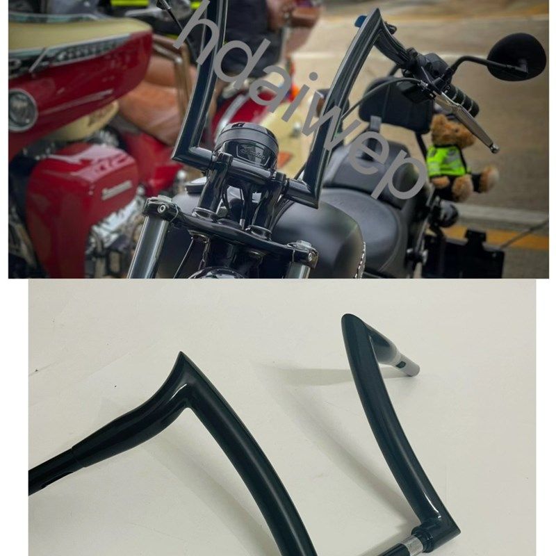 印第安超级酋长黑k马改装1.5英寸羊角车把酋长黑马bobber高把