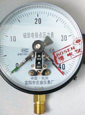 电接点压力表机化40Y式C硫压力表压力控制器150机MPAX助-橡胶磁
