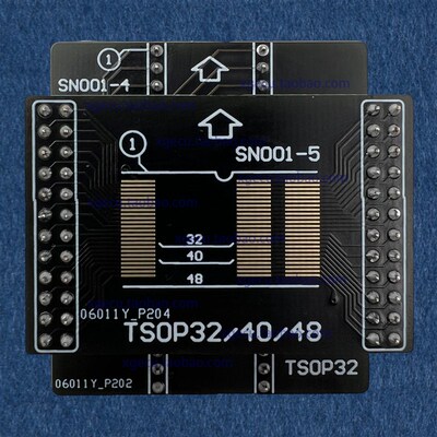 TSOP32-DIP32 通用 贴片 适配器 等同于 CNV-TSOP-EP1M32 电路