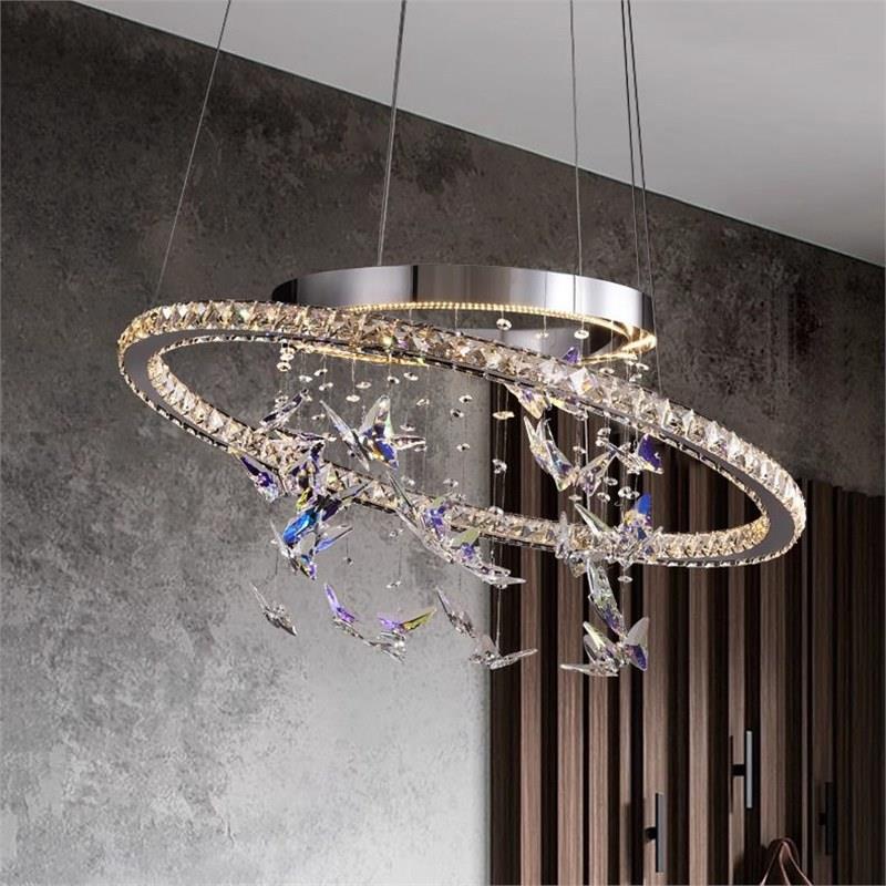 马斯登MARSDEN新款轻奢创意设计客厅餐厅卧室蝴蝶水晶吊灯