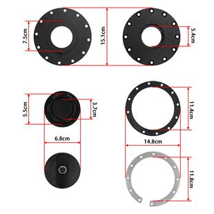工厂直销改装铝合金嵌入式副油箱盖 储油箱盖子密封盖