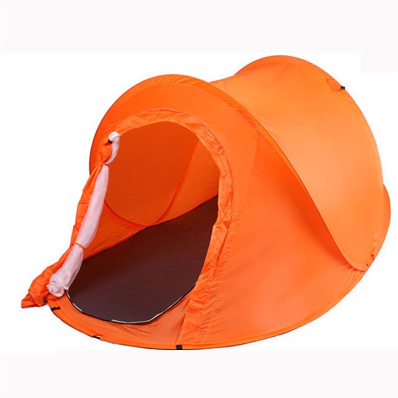 定制户外帐篷h双人休闲自动野营野外旅游露营抛帐快开隔热防风