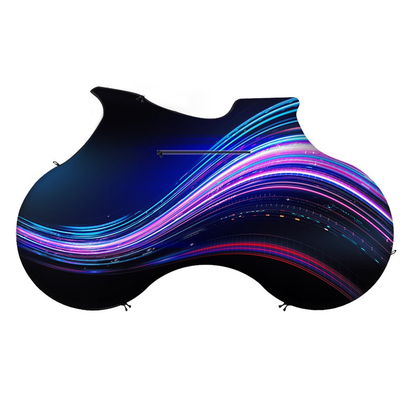 山地自行车弹力防尘车衣 公路自行车车全套K 自行车保护罩 黑几何