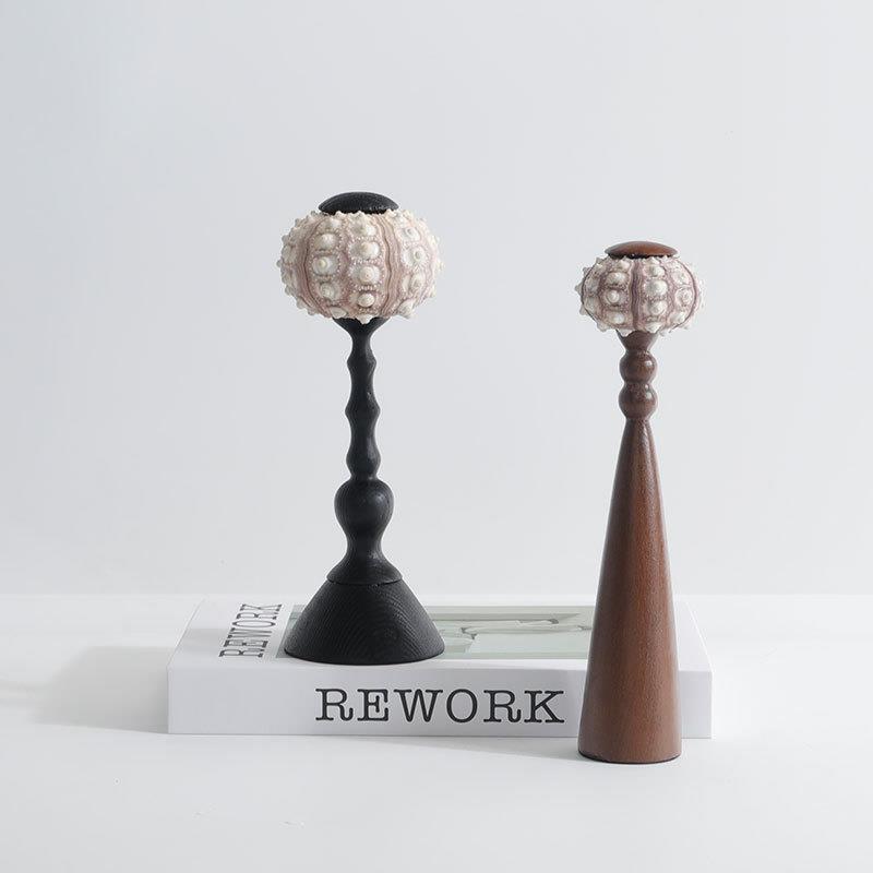 现代轻奢艺术海螺一对摆件样板间售楼处客厅软装饰品工艺品摆设