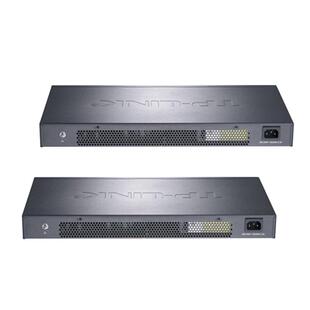 TP-LINK 三层网管交换机支持云管理 万兆上联交换机 网络网线分线