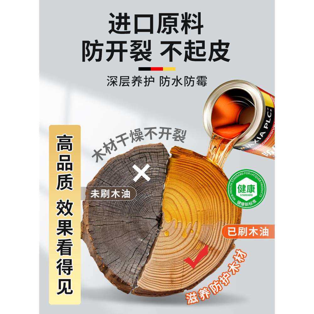 防腐木油户外水性木蜡油清漆木器漆胡桃实木木头桐油防水木漆油漆