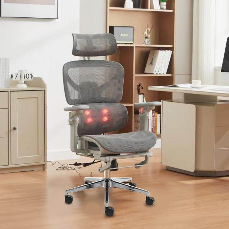 新品跨境人体工学椅按摩椅办公椅护腰电脑椅家用久坐不累会议椅子