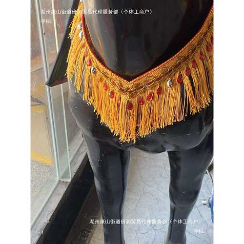 马匹装备尼龙线板胸带低头革多功能花胸带马术用品装饰品马胸带