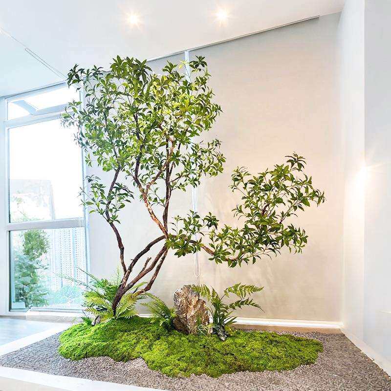 高端仿真马醉木室内植物造景橱窗室内装饰树大型假树景观绿植摆件