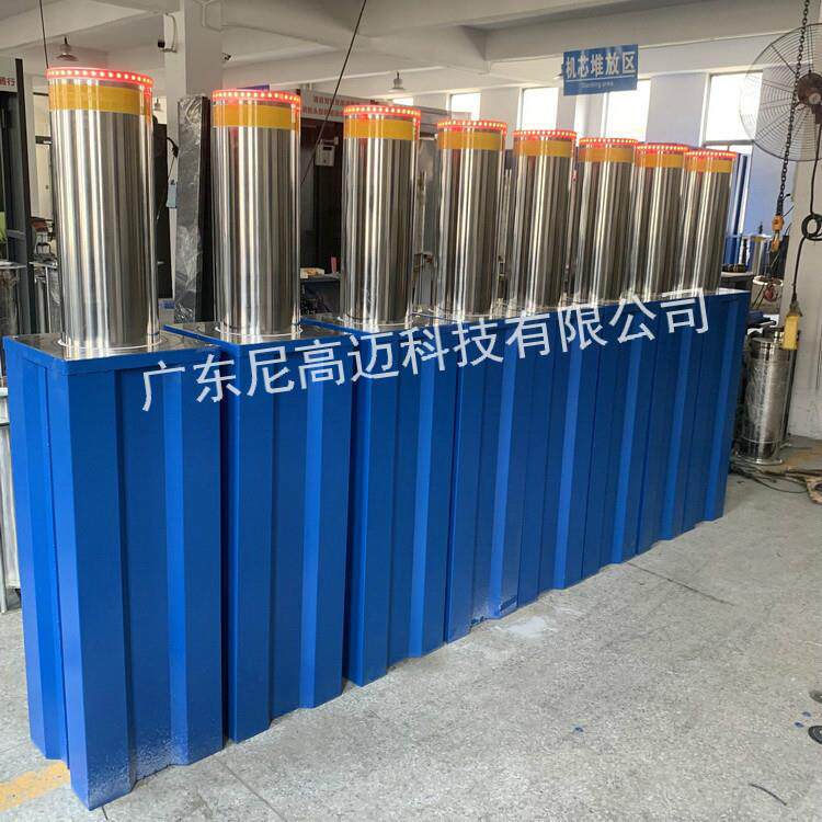 尼高迈成品档车柱 自动一体式液压升降路桩 学校校门安装防撞护柱