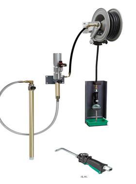 车润达数显式壁装卷管式注油套件37680数显式加油组套