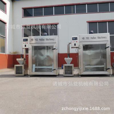 腊肉烟熏炉香肠烘干鸡架上色烘烤蒸煮一体机