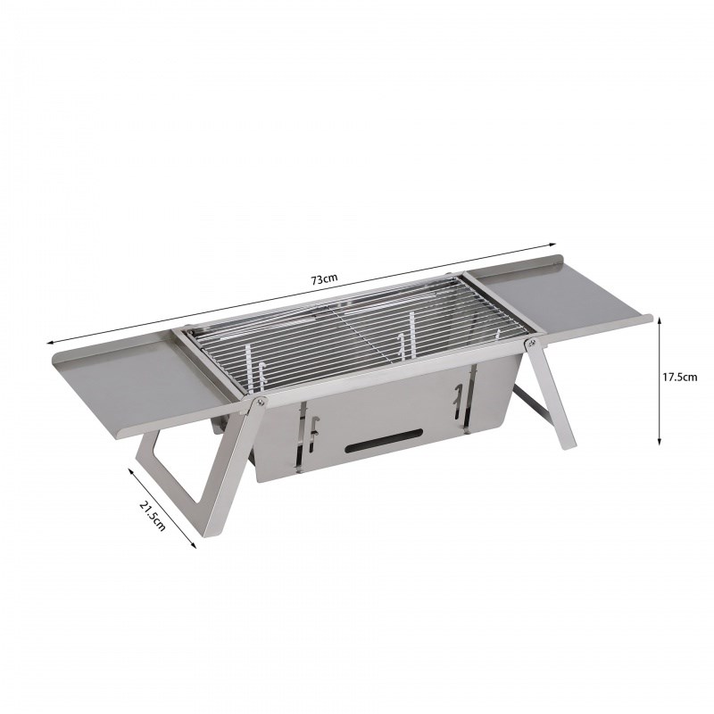 201不锈钢可折叠烧烤炉户外便携烧烤架家用露营W庭院烤炉炭炉