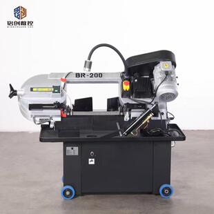 金属带锯床BS712半自动角度锯床小型切割机出口型剪刀式带锯