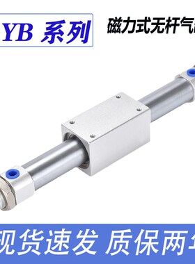 长拓型磁铁无杆气缸GBYR/GYB10/16/20/25/32/40X100X200X300X400T