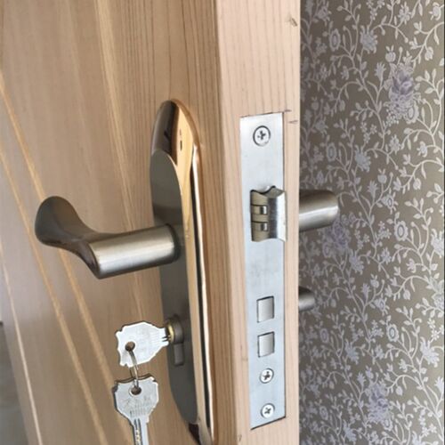 简约实木门锁把手室内门锁欧式门锁三件套装房门锁执手锁卧室门锁