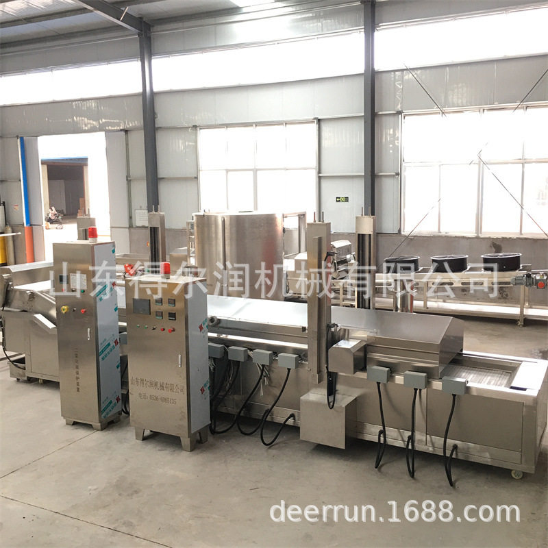 速冻茄子条油炸机 土豆片上浆油炸生产线 分区控温精准 PLC控制,清洗/食品/商业设备,炸炉/油炸机,淘宝优惠券,粉丝福利购,淘宝优惠卷