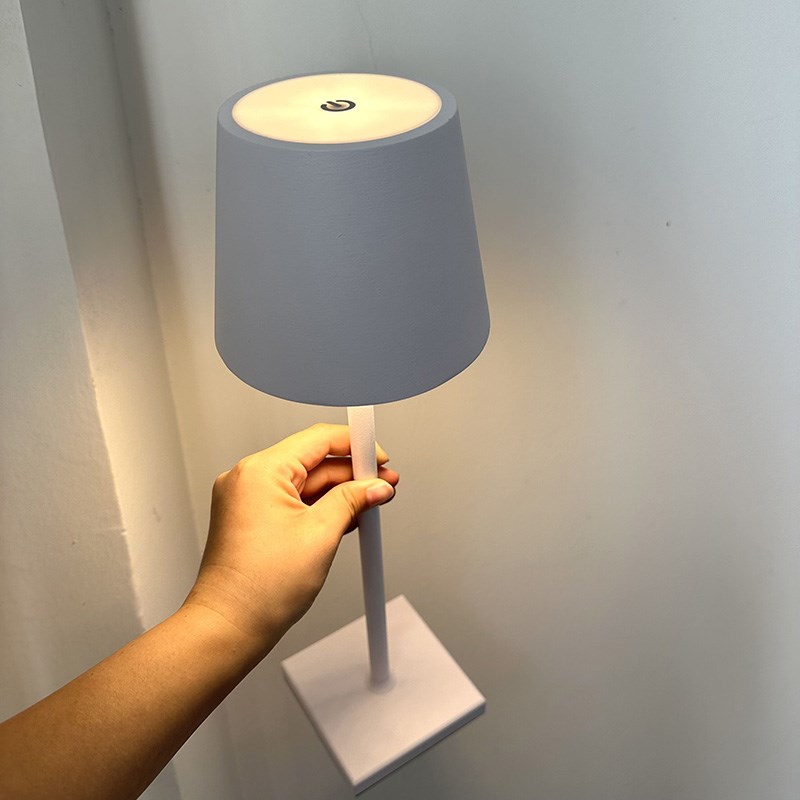 好帅好帅!质感无敌!复古可充电台灯床头灯露Q营灯餐厅无线小夜灯