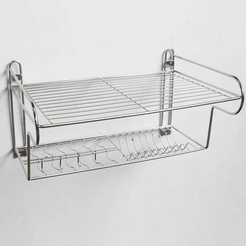 微波炉架 壁挂微波炉置物架 厨房托架 不锈钢  微波炉架子放碗