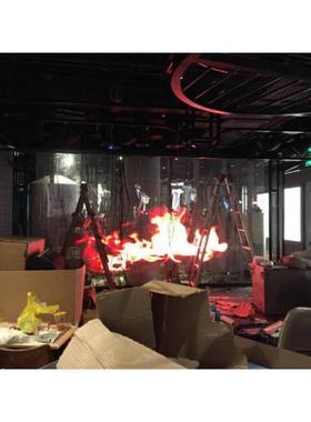 室内P3.91透明led显示屏贴膜屏橱窗LED显示屏商场LED屏格栅屏