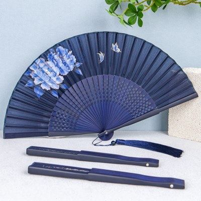 丝艺堂中国风扇子女款手工丝绸扇古风创意印花折扇复古舞蹈扇女扇,居家日用,扇子,淘宝优惠券,粉丝福利购,淘宝优惠卷