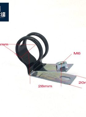 管夹Q686-F4浸塑25   15