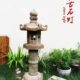 石枯山水石仿古庭院灯中式 户外花园石头电灯笼景观石灯青灯 日式