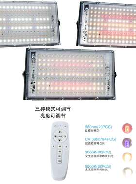 全光谱植物补光灯 多肉大棚蔬菜瓜果led量子板植物灯 花卉生长灯