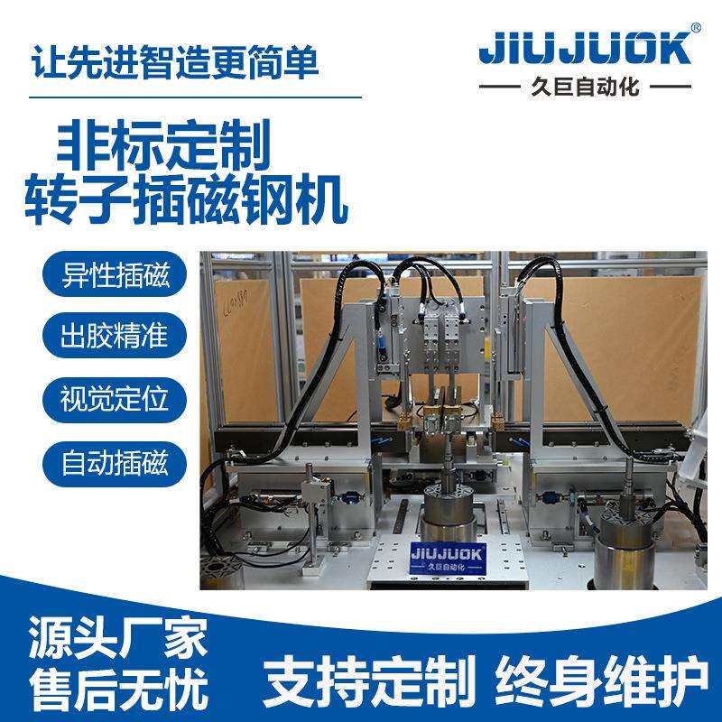 非标转子插磁钢机异形带磁磁钢自动点胶插磁一体按需设计