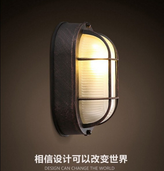 复古工业风防爆防水壁灯创意LOFT户外浴室过道走廊壁灯吸顶灯两用