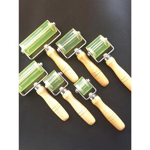 聚氨酯尼龙PU压轮防腐管道维修压辊皮革即时贴双面胶压实塑料滚子