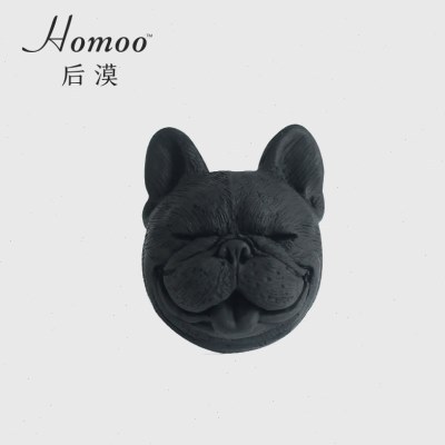 Homoo沙皮狗汽车出风口装饰小摆件黑色扩香石除异味清新空气礼物